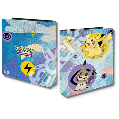 Album Ultra Pro X Pokemon Ad Anelli Pikachu E Mimikyu Tasche