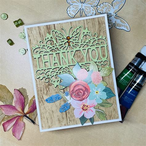 Handmade Thank You Card - Etsy