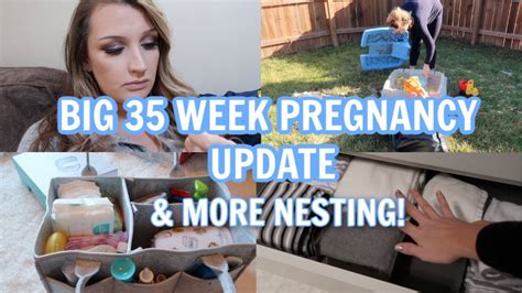 35 Week Pregnancy Update Vbac Or C Section Cleanorganize With Me Nesting Felicia