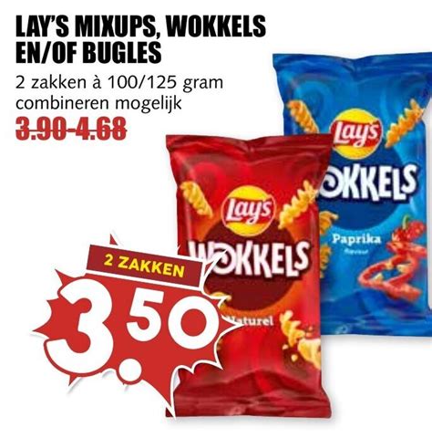 Lay S Mixups Wokkels En Of Bugles Zakken Gram Aanbieding