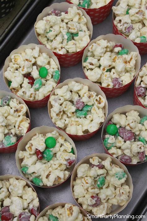 The Most Amazing Easy Christmas White Chocolate Popcorn