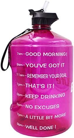 BuildLife Gallon Motivational Water Bottle Health Exercise With Time