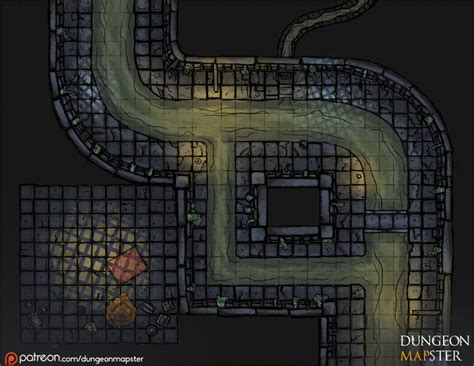 The Smuggler S Sewers Free Gridded Version Dungeon Mapster On