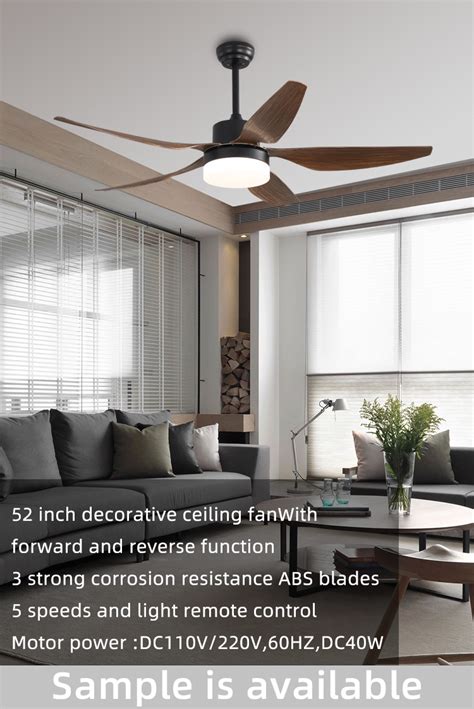 Smart Home Control Speed Blades Dc Ceiling Fan With Light