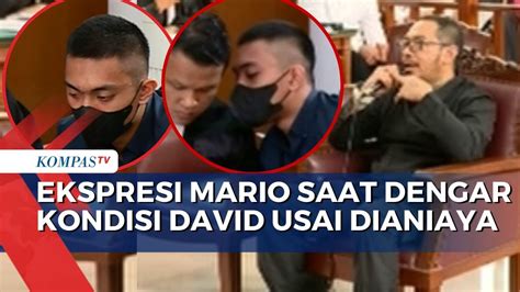 Begini Ekspresi Mario Dandy Saat Ayah David Ozora Jelaskan Kondisi