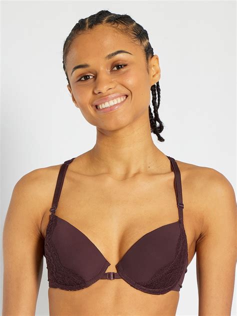 Soutien Gorge Push Up Mojito Lingerie Marron Bordeaux Kiabi 13 00