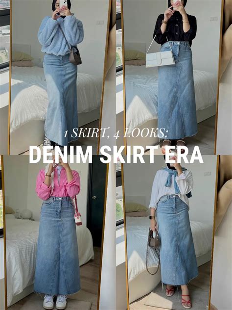 Lookbook Denim Skirt Outfit Ideas Galeri Disiarkan Oleh Sharifah