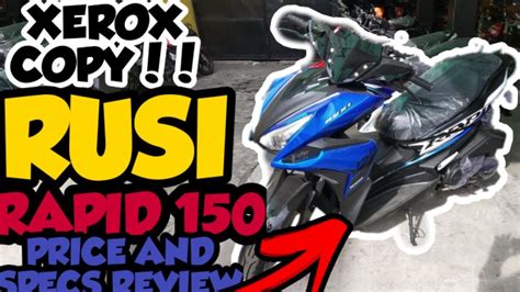 Rusi Rapid 150 Price Installment Review Youtube