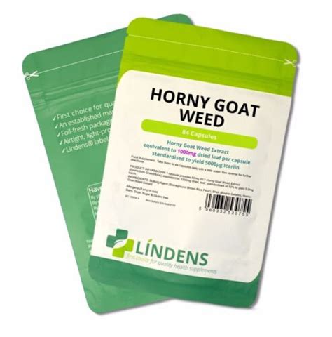 Horny Goat Weed Capsules High Strength Goatweed Mg Libido Pills