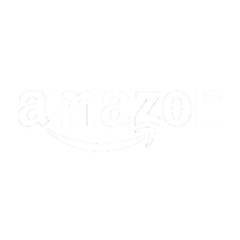 high quality amazon logo transparent white text transparent