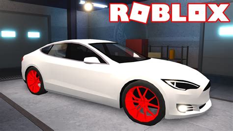 My Brand New Tesla Model S In Roblox Driving Simulator Youtube