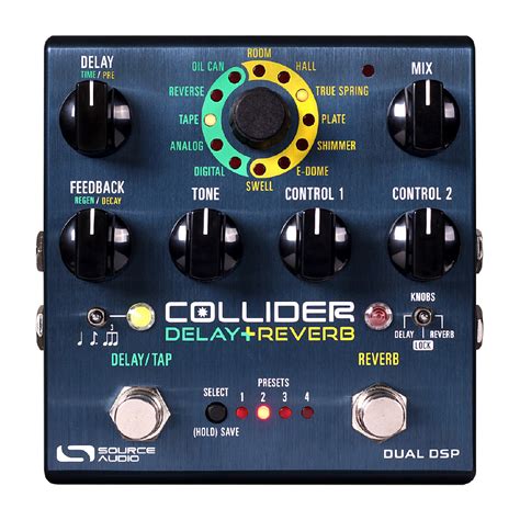 Source Audio One Series Collider Stereo Delay Reverb Pedal Guitarra Eléctrica