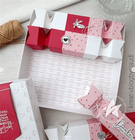 Schachtel für Bonbon Box wunderschön zum Valentinstag creative