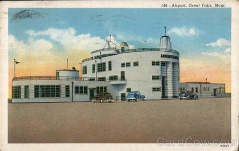 Airport Great Falls, MT Postcard