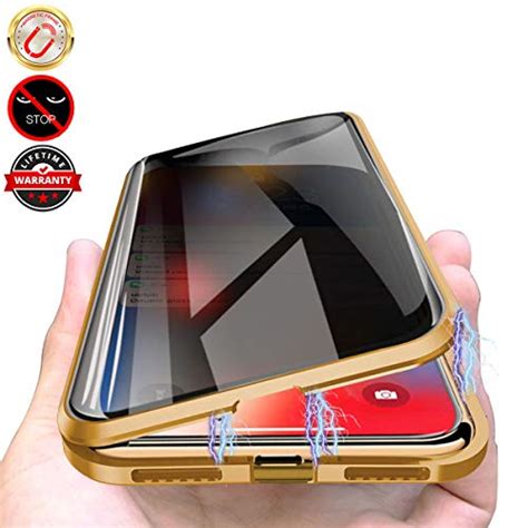 Privacy Magnetic Cases For Iphone Xr Anti Peeping Clear Double Sided