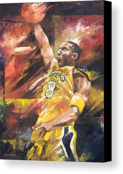 Kobe Bryant Canvas Painting at PaintingValley.com | Explore collection ...