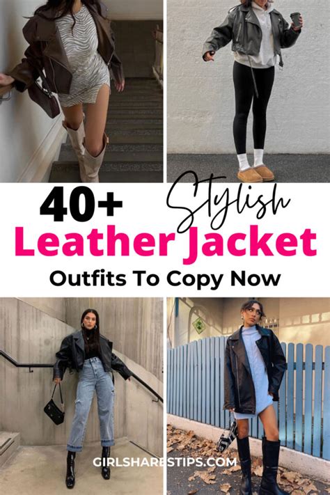 40+ Trendy Leather Jacket Outfit Ideas For Women [2024]: How To Wear A ...