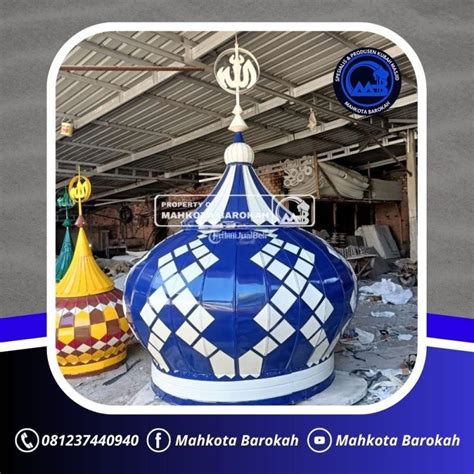 Kubah Masjid Warna Biru Juni Di Cianjur Jawa Barat Tribun Jualbeli