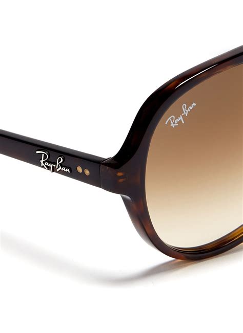 Ray Ban Tortoise Plastic Aviator Sunglasses In Brown For Men Lyst