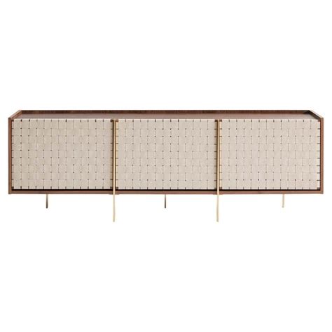 Cais Sideboard Ziricote Wood Veneer Leather Details For Sale At 1stdibs