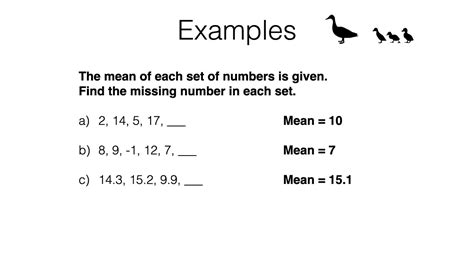 S B Part Video Of Finding A Missing Value Given The Mean Youtube