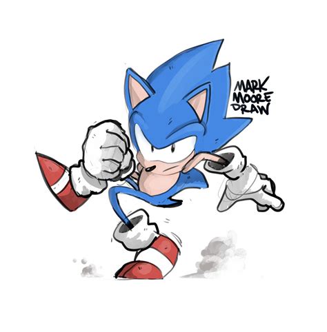 Sonic Pose 2017 By Markmooredraw On Deviantart