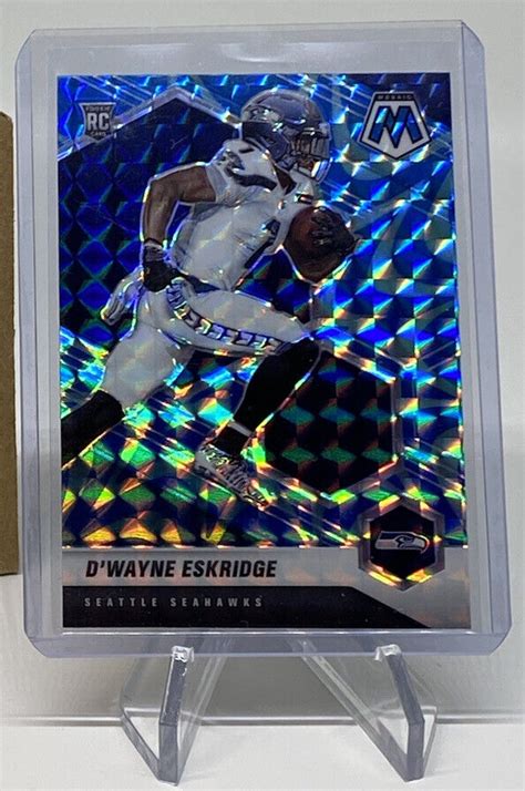 2021 Panini Mosaic Dwayne Eskridge RC Blue Reactive Prizm Seattle