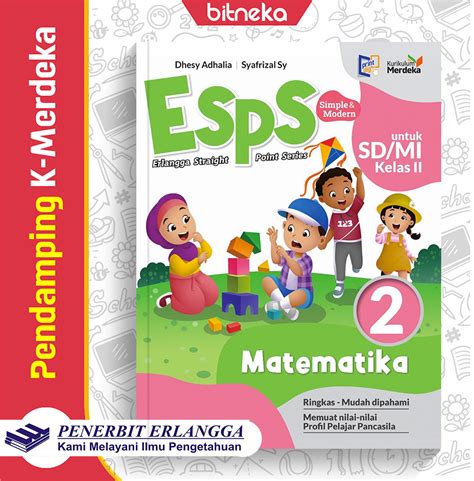 Buku Esps Matematika Sd Mi Kelas Kurikulum Merdeka Erlangga