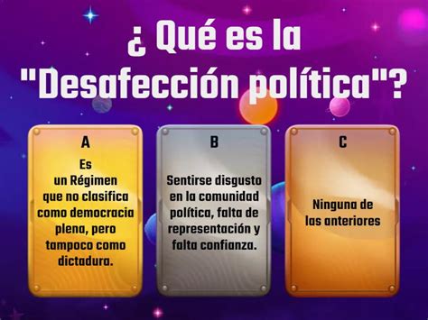 Riesgos De La Democracia Quiz