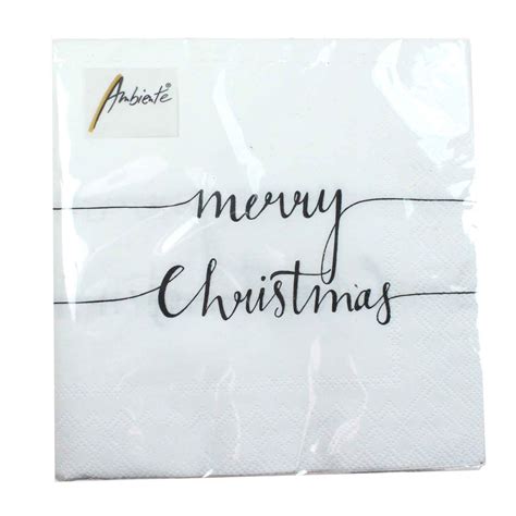 Servietten Merry Christmas Lagig X Cm Tissue Weihnachten Spruch