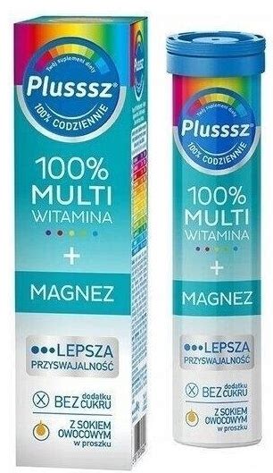 Plusssz Multiwitamina Magnez Tabletek Musuj Cych Drogeria Rosa