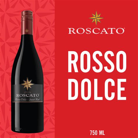 Roscato Rosso Dolce Red Wine 750 Ml Bottle 7 Abv Intense Aromas Of