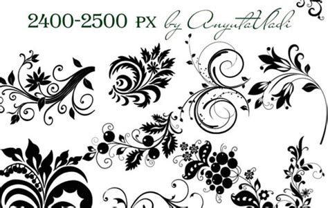 Swirls Photoshop Brushes 300 Free Designs