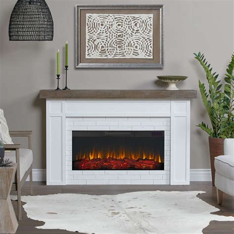 Cravenhall Landscape Electric Fireplace Real Flame