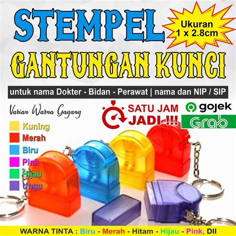 Jual Stempel Bidan Dokter Apoteker Jabatan No Hp Flash Warna