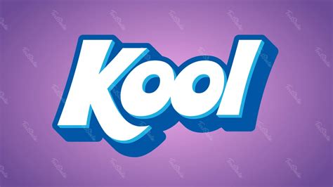 Texto 3d Kool Aid Archivo Vectorial Gratuito Para Illustrator