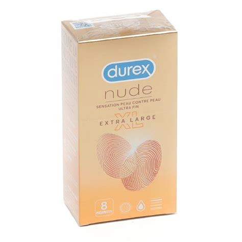 Durex Nude Extra Large Préservatifs ultra fins Sensations intactes