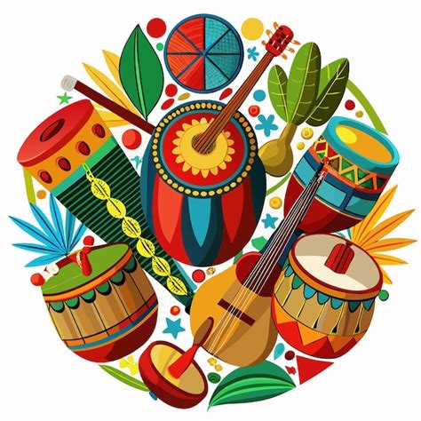 Hispanic Heritage Month Traditional Hispanic Music Instruments Print ...