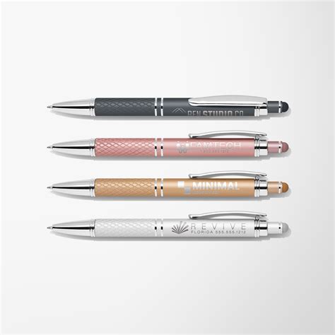 Custom Mineral Soft Touch Diamond Stylus Pen Pens CA