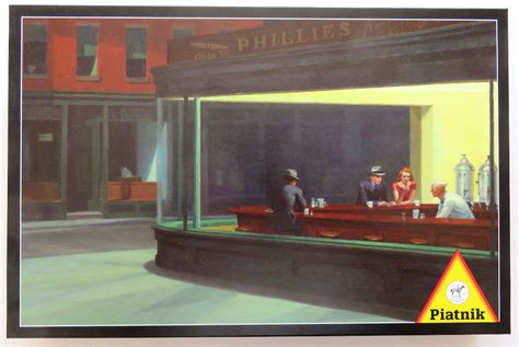 1000 Piatnik Nighthawks Edward Hopper Rare Puzzles