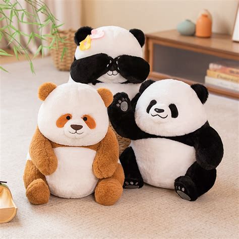 Lovely Panda Plush Toy Huahua Menglan Qizai Panda Soft Doll