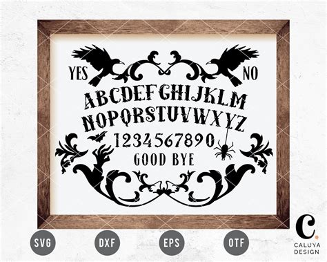 Ouija Board Svg Cutting File For Cricut Cameo Silhouette Etsy