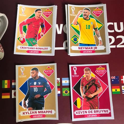 Figurinha Legends Neymar Jr Ouro Extra Sticker Messi Cristiano