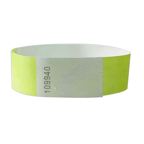 Pulseras Tyvek De Color Amarillo Ne N De Pulgadas Pulseras Con