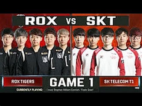 SKT Vs ROX Game 1 Semi Finals Worlds 2016 LoL S6 World Championship