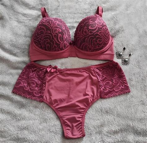 Conjunto Lingerie Vimar Calcinha Fio Duplo E Sutiã Marsala Guru Do Lar