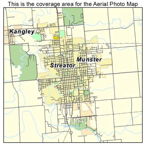 Aerial Photography Map of Streator, IL Illinois