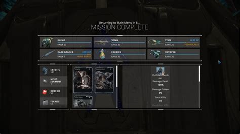 Mission Complete Screen And (Long) Names - Art, Animation, & UI - Warframe Forums