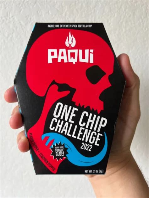 Paqui One Chip Challenge New 2022 Carolina Reaper 100x Tortilla Chips £