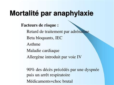 Ppt Prise En Charge De Lanaphylaxie S V Re Exp Rience Du R Seau